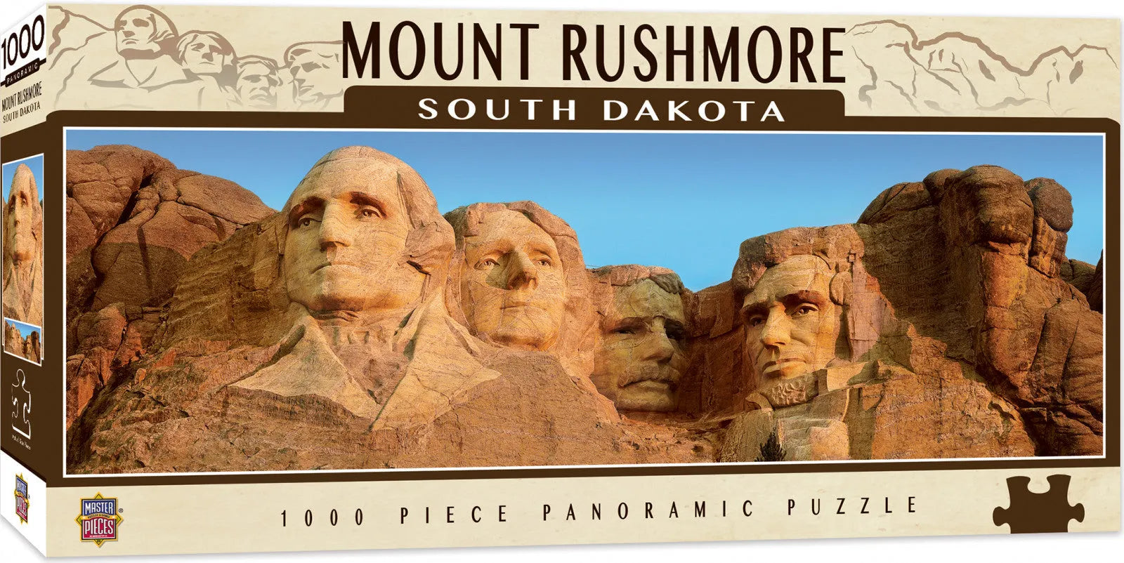 Masterpieces Puzzle City Panoramic Mount Rushmore Puzzle 1