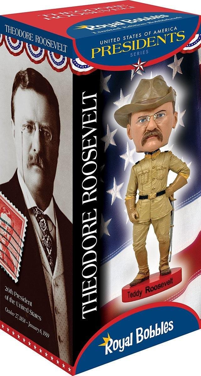 VR-48547 Bobblehead Theodore "Teddy" Roosevelt 8" - Royal Bobbles - Titan Pop Culture