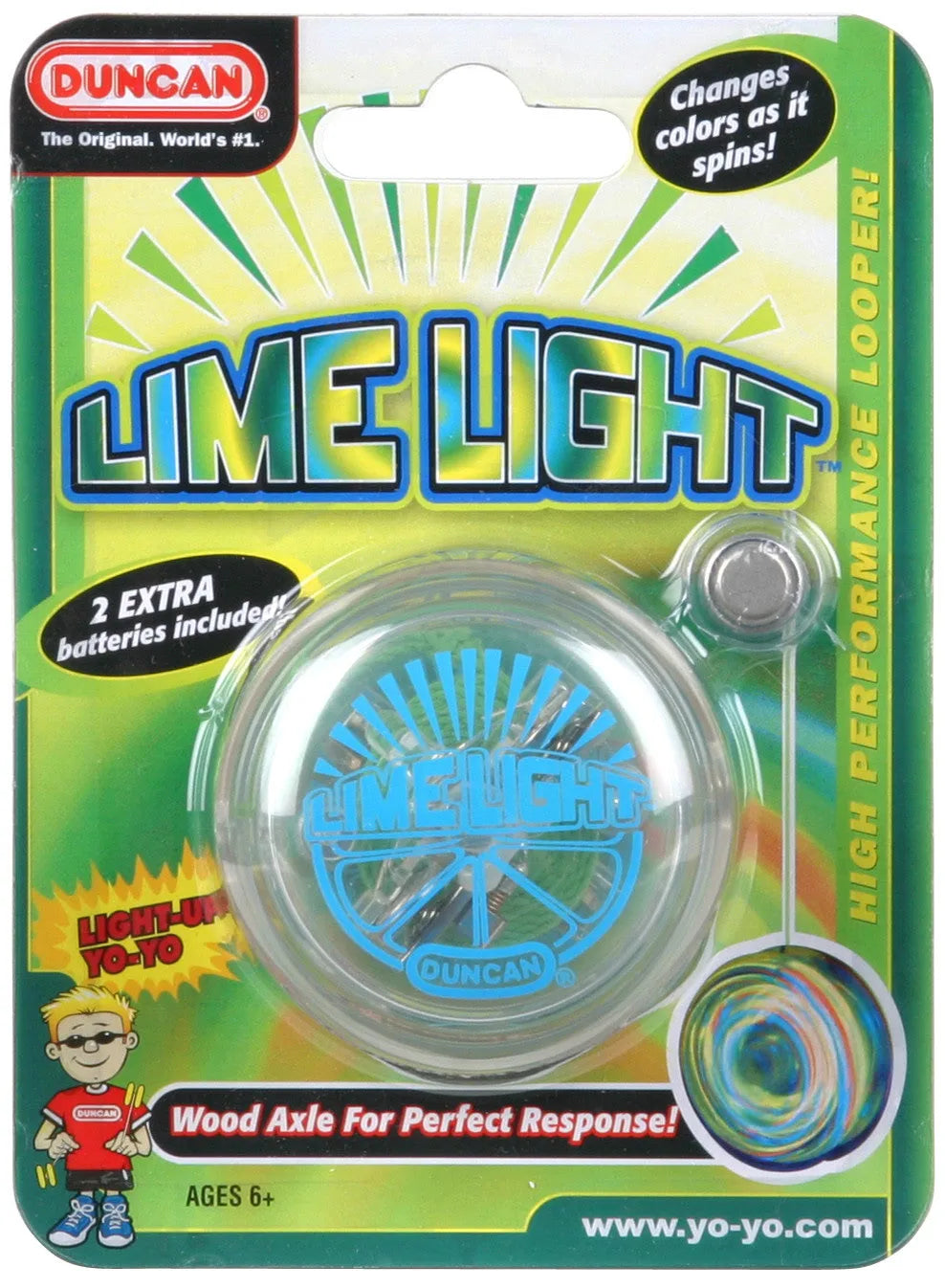 Duncan Yo Yo Beginner Lime Light (Assorted Colours)