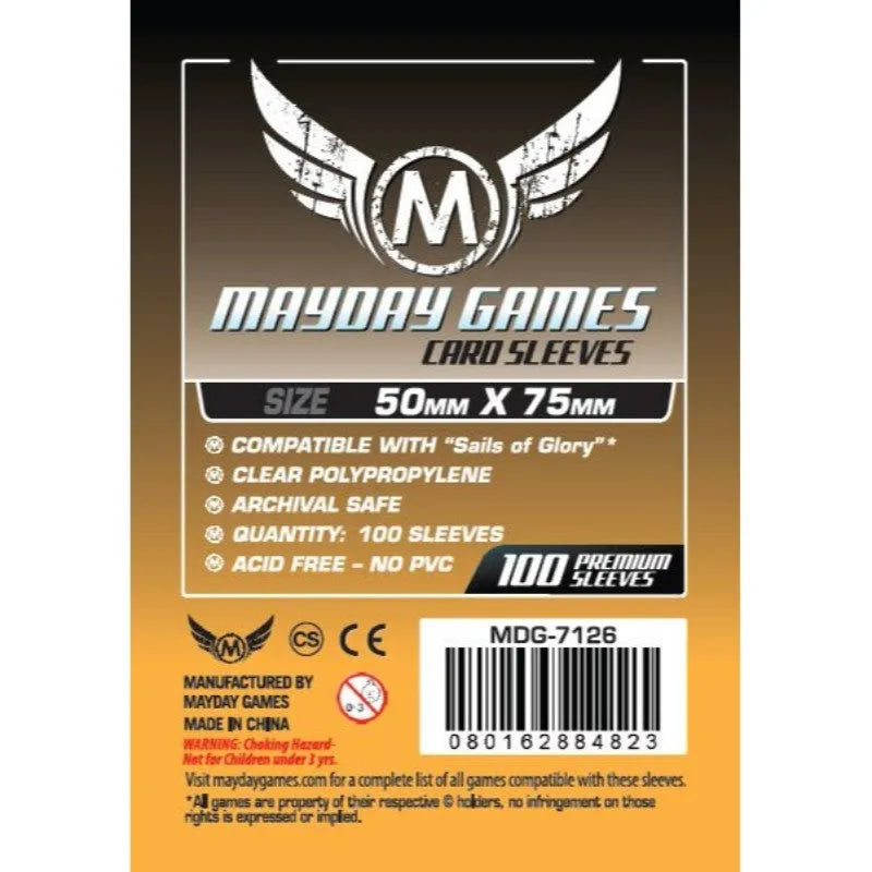 Mayday - Custom Card Sleeves (Pack of 100) - 50 X 75 MM Mayday - Custom Card Sleeves (Pack of 100) - 50 X 75 MM