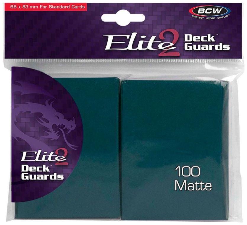 VR-64494 BCW Deck Protectors Standard Elite2 Matte Teal (66mm x 93mm) (100 Sleeves Per Pack) - BCW - Titan Pop Culture