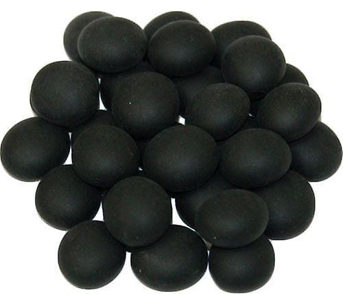 VR-64641 Gaming Stones Black Opal Frosted Glass Stones (Qty 23-27) in 4" Tube - Chessex - Titan Pop Culture