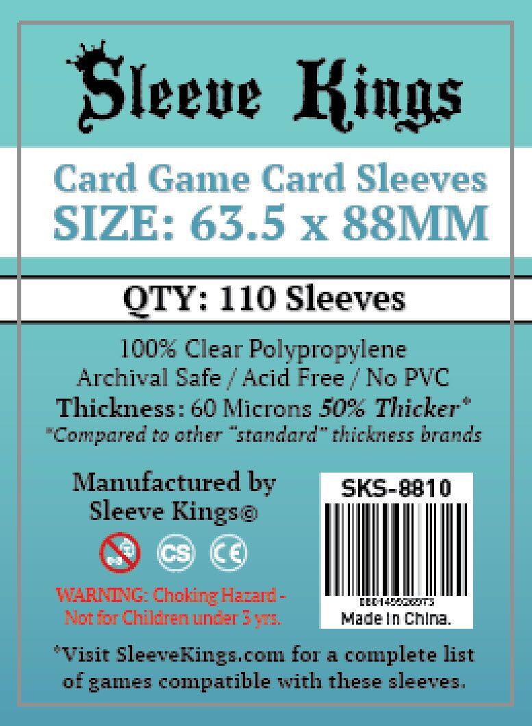 VR-67717 Sleeve Kings Board Game Sleeves Card Game (63.5mm x 88mm) (110 Sleeves Per Pack) - Sleeve Kings - Titan Pop Culture