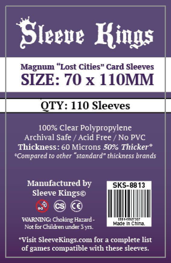 VR-67719 Sleeve Kings Board Game Sleeves Magnum "Lost Cities" (70mm x 110mm) (110 Sleeves Per Pack) - Sleeve Kings - Titan Pop Culture