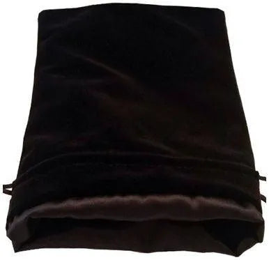 VR-68087 MDG Large Velvet Dice Bag with Black Satin Lining - Black - FanRoll by Metallic Dice Games - Titan Pop Culture