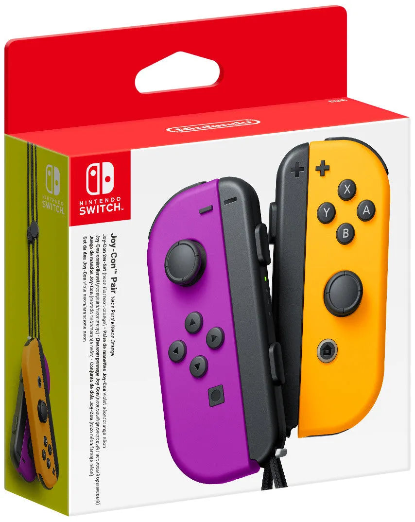 SWI Joy-Con Pair Controller - Neon Purple/Neon Orange