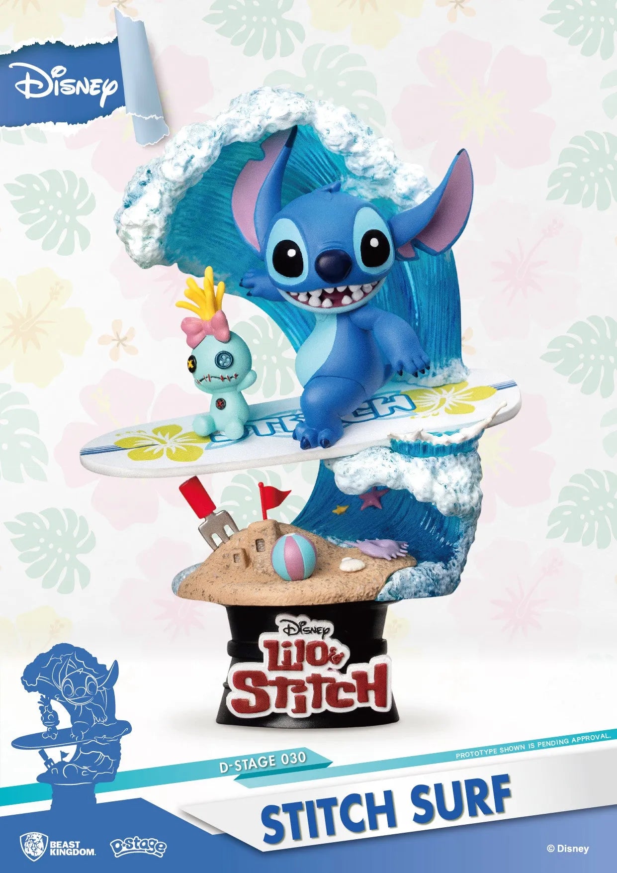 Beast Kingdom D Stage Lilo & Stitch Stitch Surf