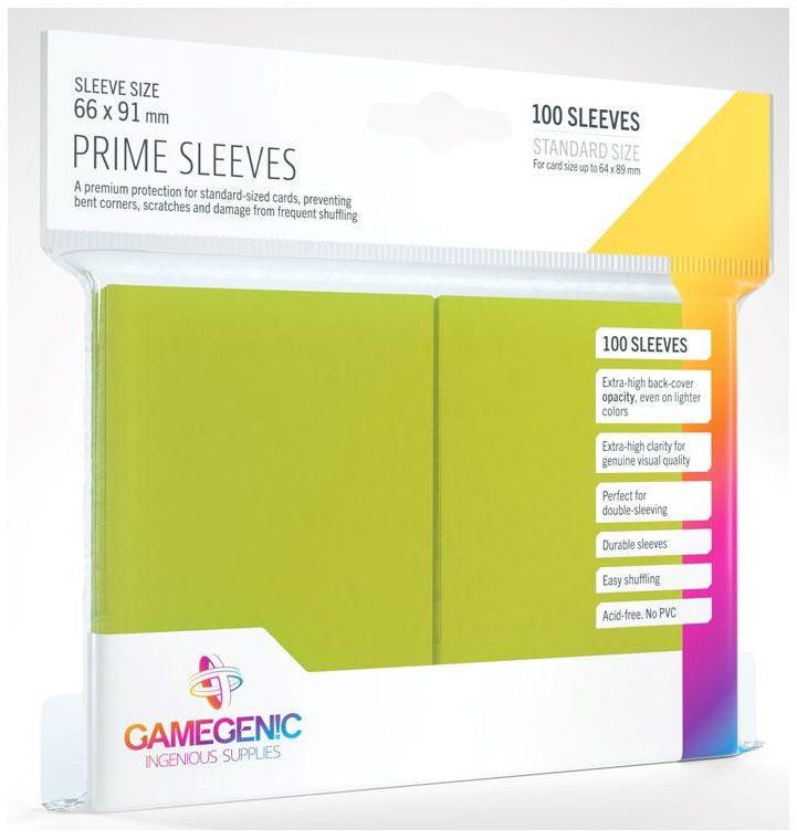 VR-78624 Gamegenic Prime Card Sleeves Lime (66mm x 91mm) (100 Sleeves Per Pack) - Gamegenic - Titan Pop Culture
