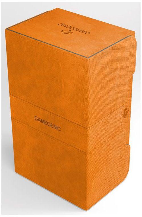 VR-78629 Gamegenic Stronghold Holds 200 Sleeves Convertible Deck Box Orange - Gamegenic - Titan Pop Culture