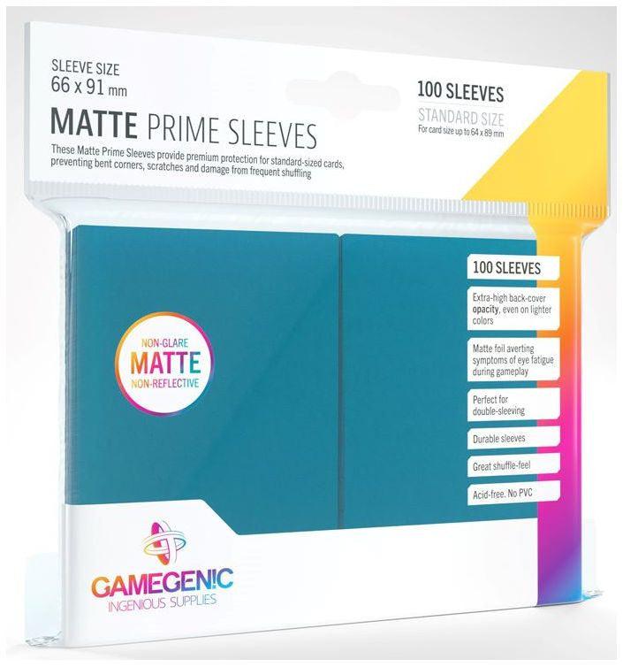 VR-78632 Gamegenic Matte Prime Card Sleeves Blue (66mm x 91mm) (100 Sleeves Per Pack) - Gamegenic - Titan Pop Culture
