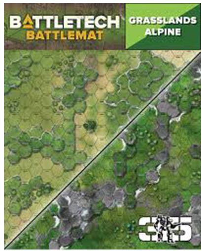 VR-78875 BattleTech Battle Mat - Grasslands Alpine - Catalyst Game Labs - Titan Pop Culture