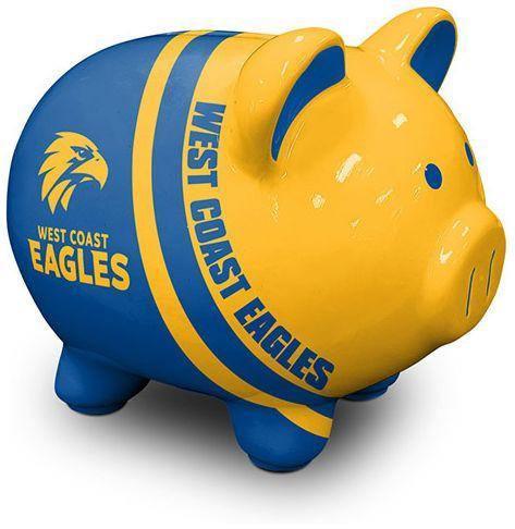 VR-79545 AFL Piggy Money Box West Coast Eagles - Licensing Essentials - Titan Pop Culture