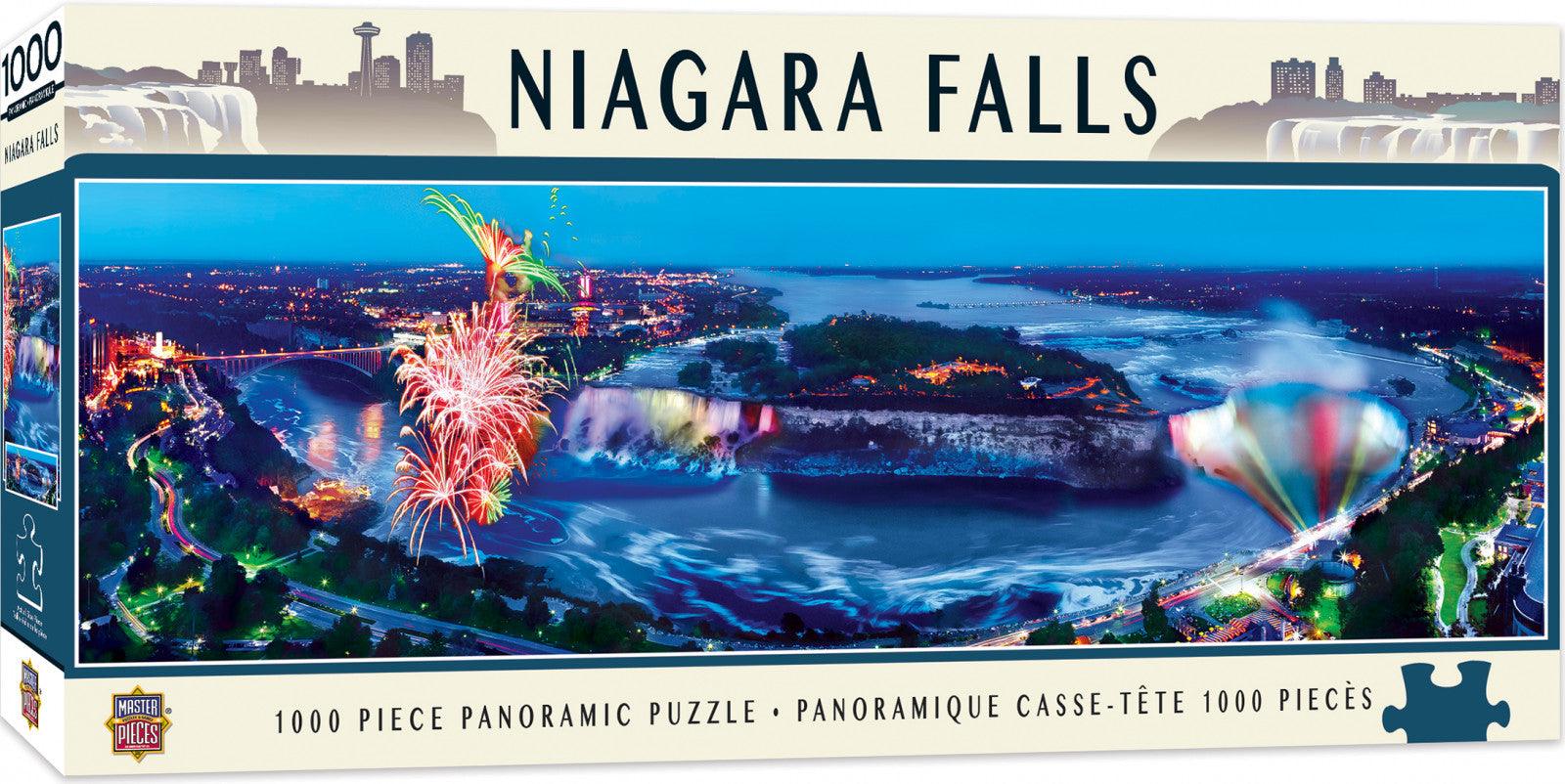 VR-81494 Masterpieces Puzzle City Panoramic Niagara Falls Puzzle 1,000 pieces - Masterpieces - Titan Pop Culture