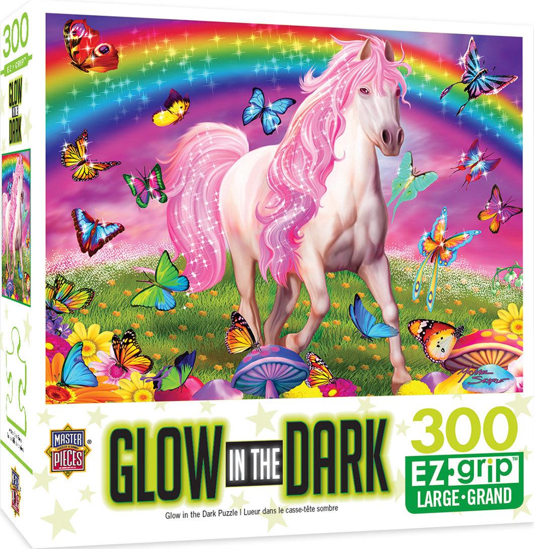 VR-81527 Masterpieces Puzzle Glow in the Dark Rainbow World Ez Grip Puzzle 300 pieces - Masterpieces - Titan Pop Culture