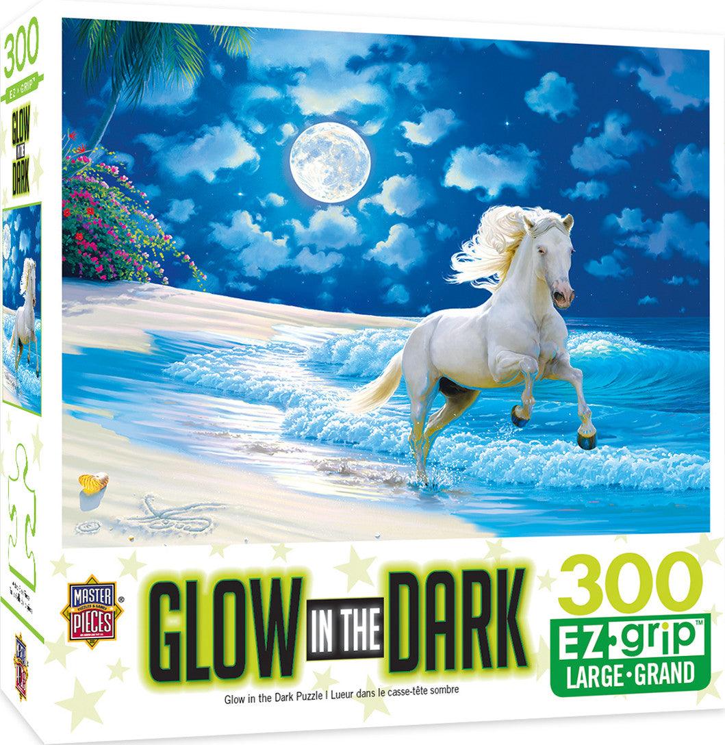 VR-81568 Masterpieces Puzzle Glow in the Dark Moonlit Dance Ez Grip Puzzle 300 pieces - Masterpieces - Titan Pop Culture