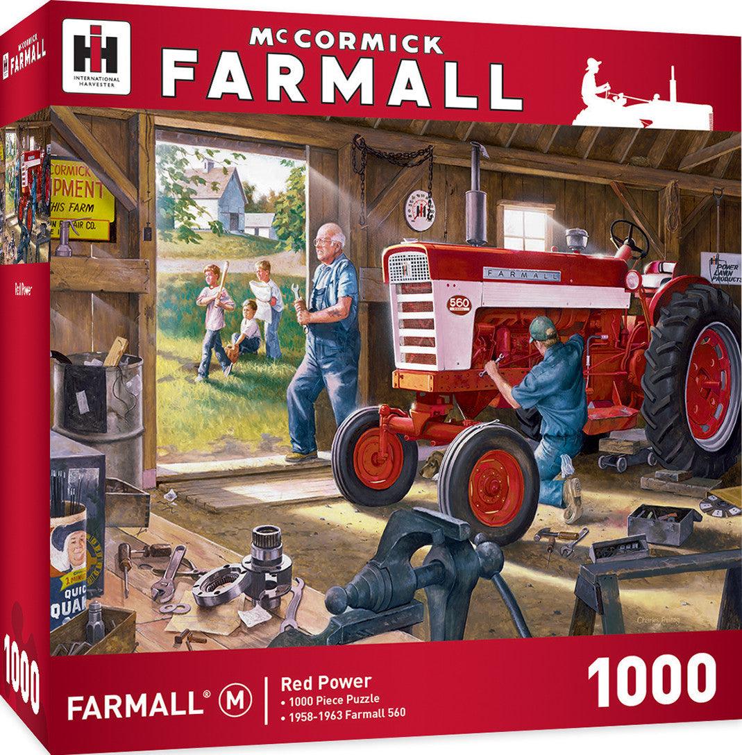 VR-81612 Masterpieces Puzzle Farmall Red Power Puzzle 1,000 pieces - Masterpieces - Titan Pop Culture