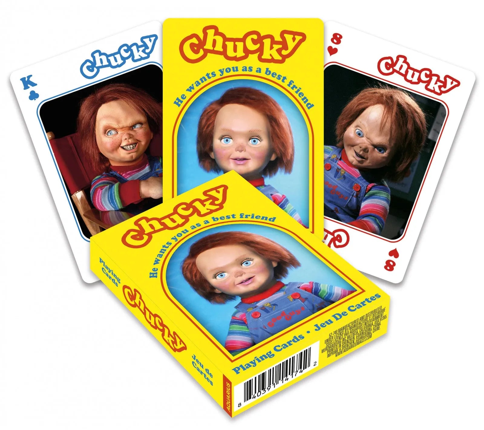 VR-83376 Playing Cards Chucky - Aquarius - Titan Pop Culture