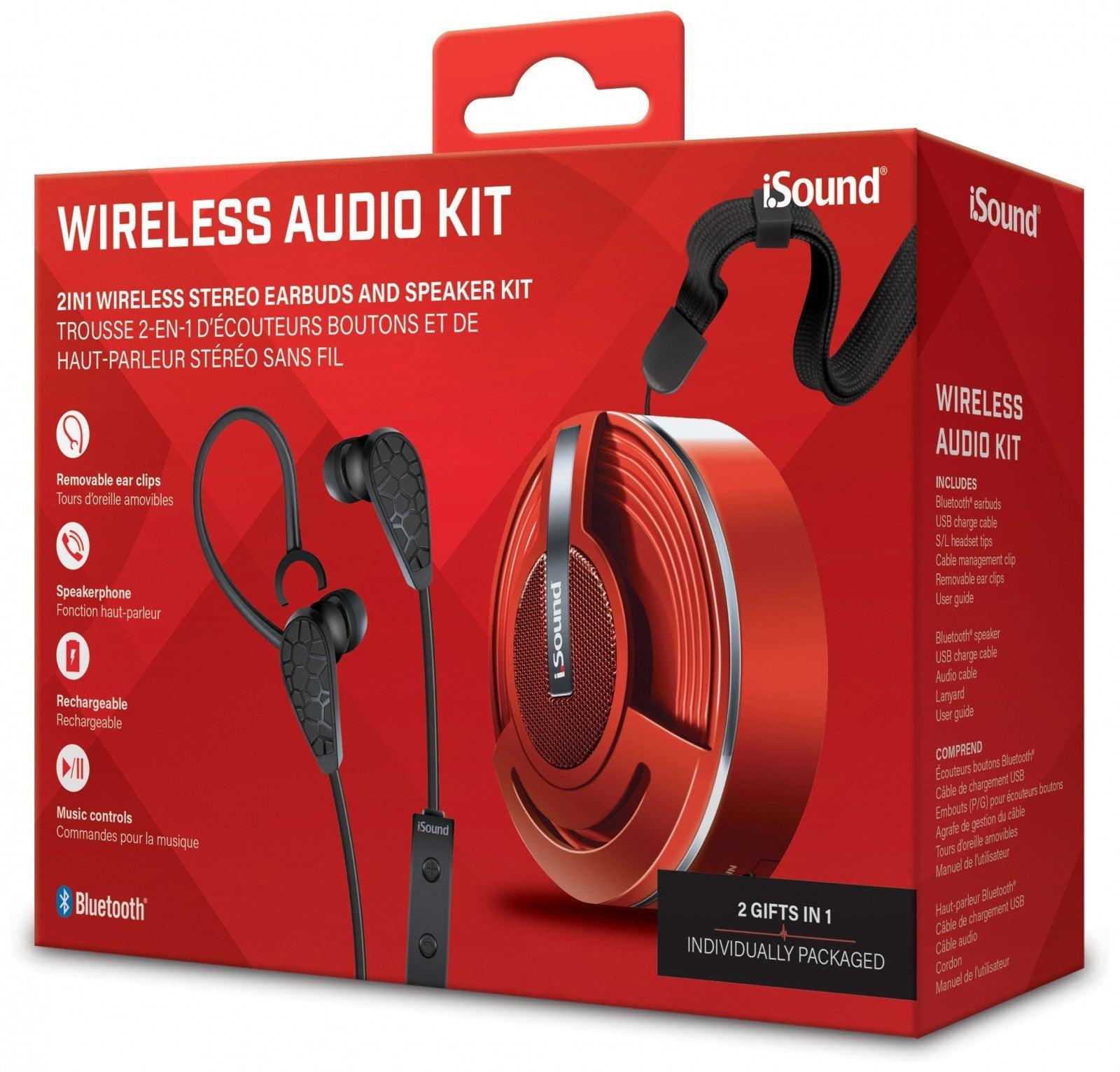 VR-83759 iSound Bluetooth Wireless Audio Kit - Red - iSOUND - Titan Pop Culture