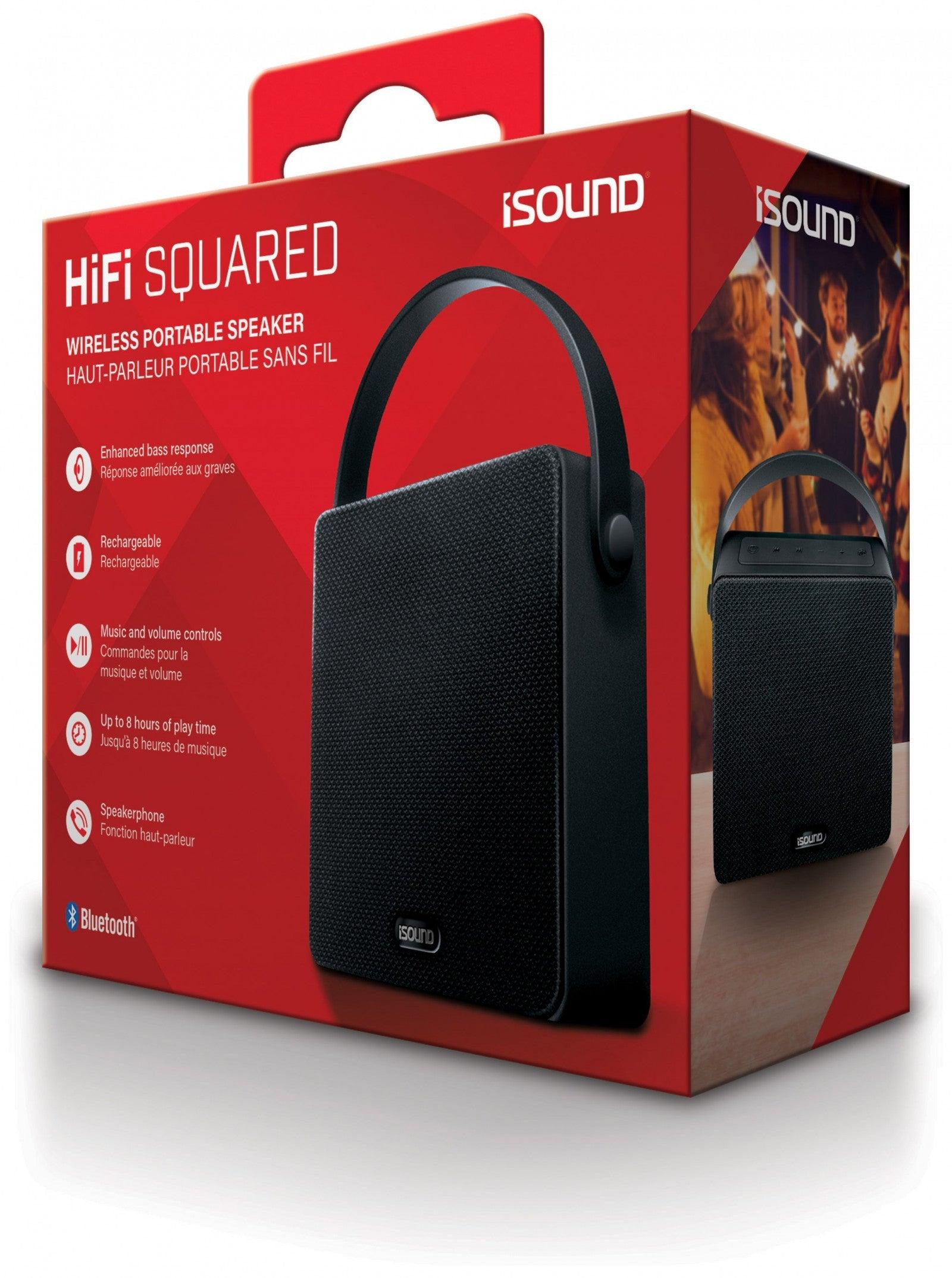 VR-83767 iSound Bluetooth HIFI Squared Speaker - Black - iSOUND - Titan Pop Culture