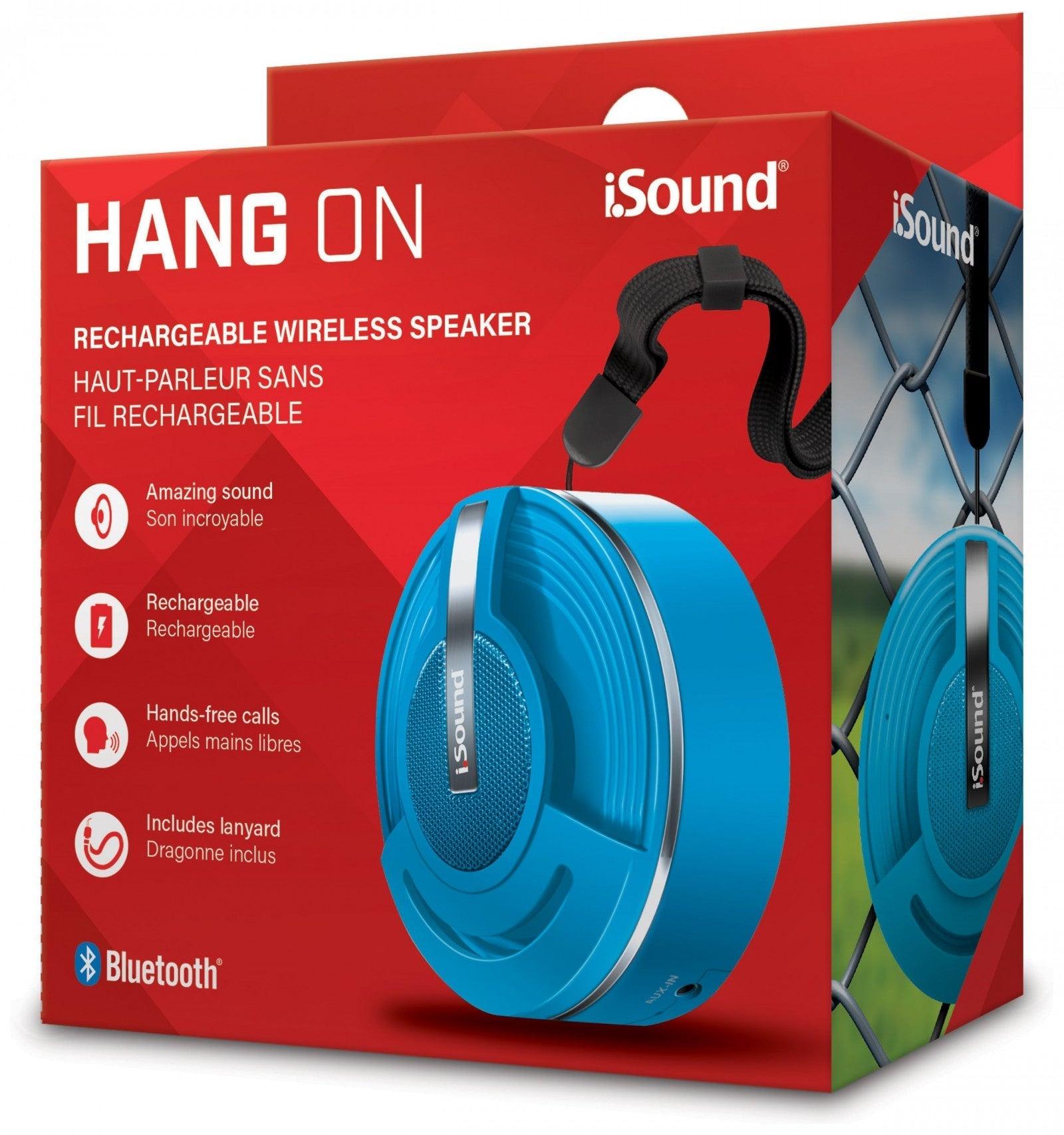 VR-83821 iSound Bluetooth Hang On Speaker - Blue - iSOUND - Titan Pop Culture