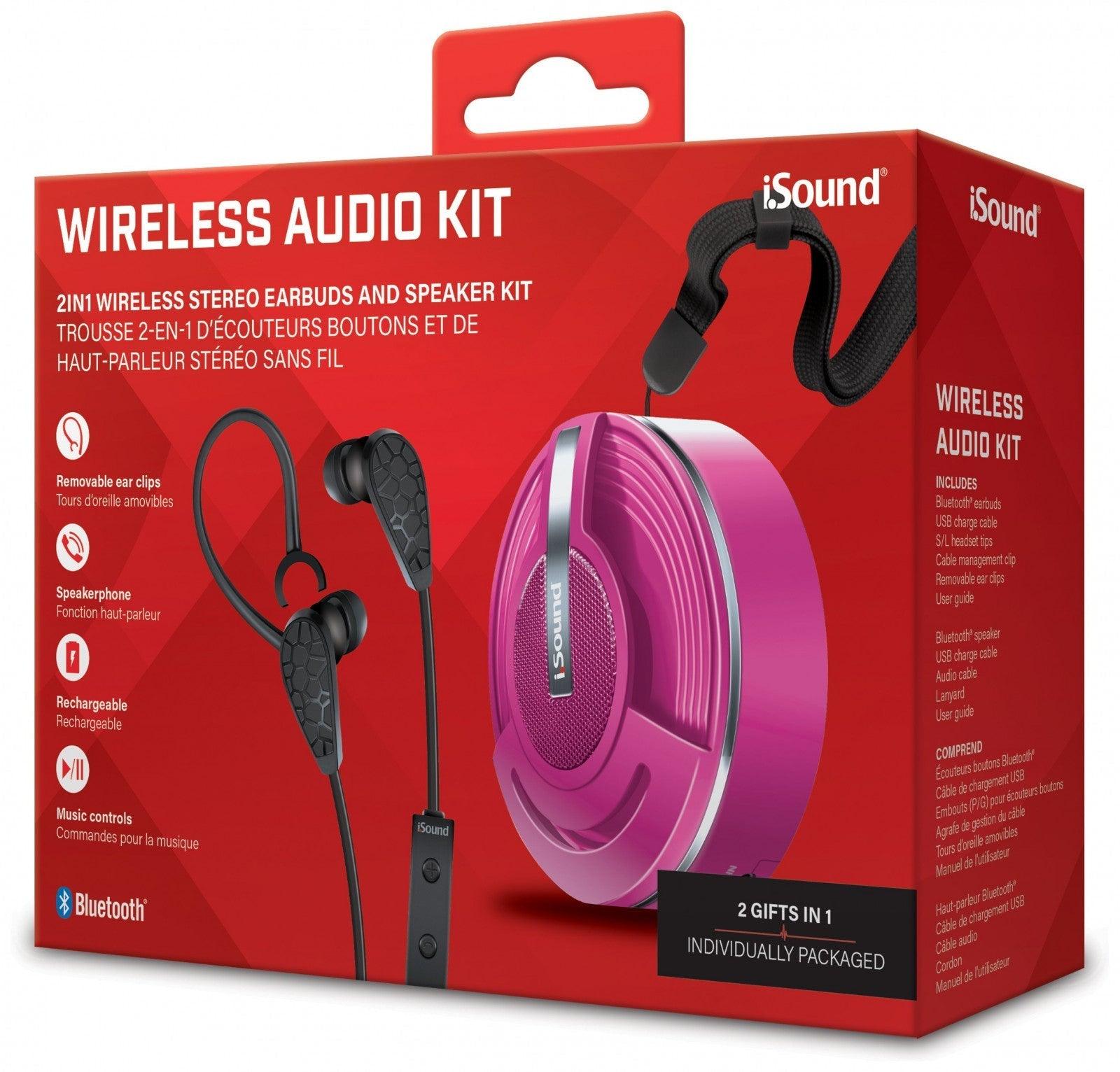VR-83823 iSound Bluetooth Wireless Audio Kit - Pink - iSOUND - Titan Pop Culture