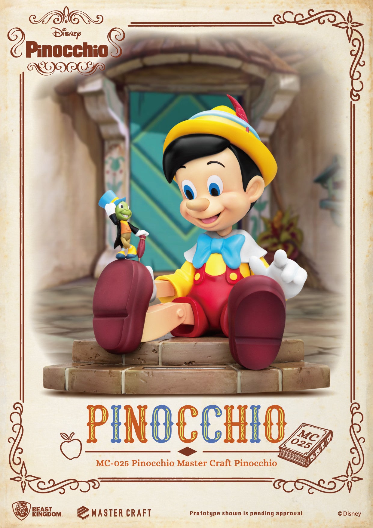 Beast Kingdom Master Craft Pinocchio and Jiminy Cricket