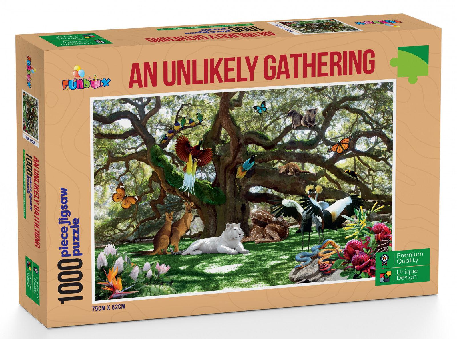 VR-84503 Funbox Puzzle An Unlikely Gathering Puzzle 1,000 pieces - Funbox - Titan Pop Culture