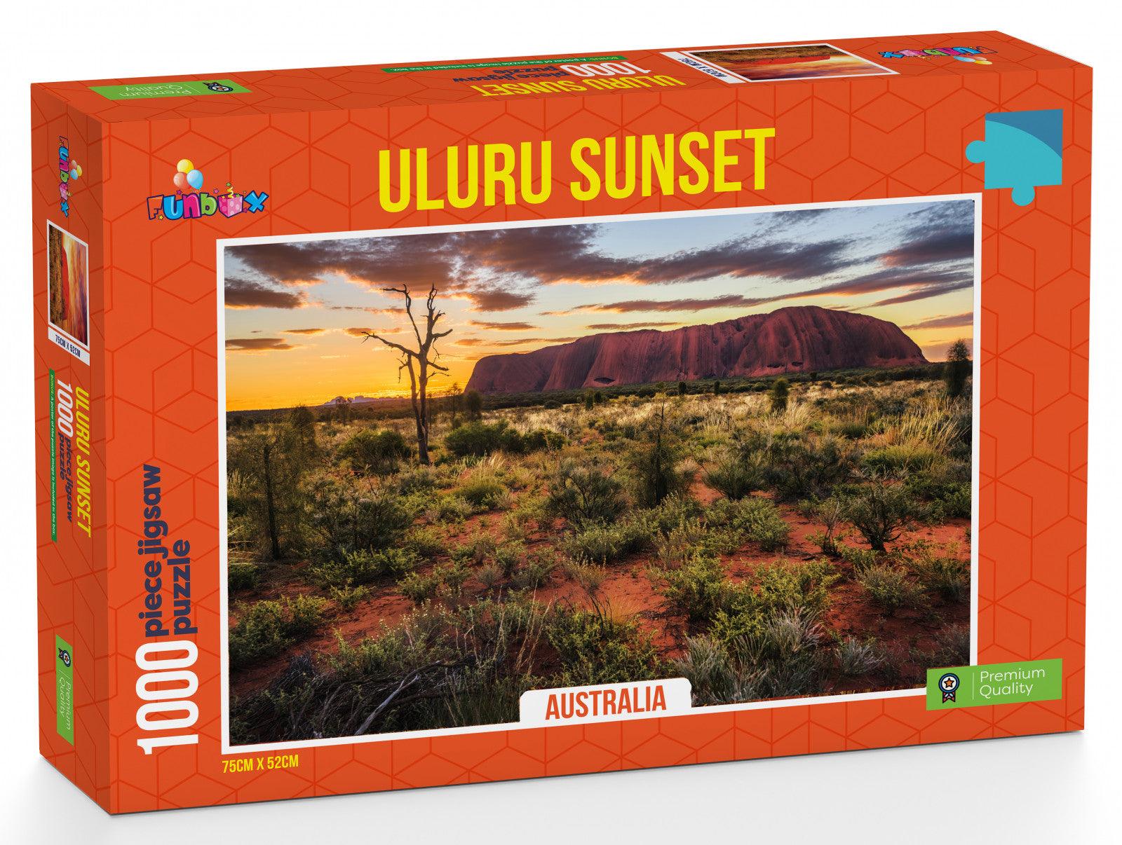 VR-84537 Funbox Puzzle Uluru Sunset Ayers Rock Australia Puzzle 1,000 pieces - Funbox - Titan Pop Culture