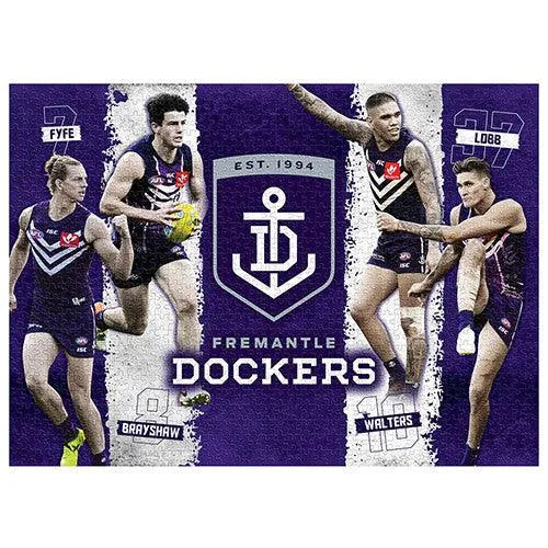 VR-84949 AFL Puzzle Fremantle Dockers 4 Player Puzzle 1,000 pieces - Licensing Essentials - Titan Pop Culture