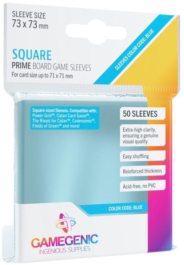 VR-85078 Gamegenic Prime Board Game Sleeves - Square Sized (73mm x 73mm) (50 Sleeves Per Pack) - Gamegenic - Titan Pop Culture