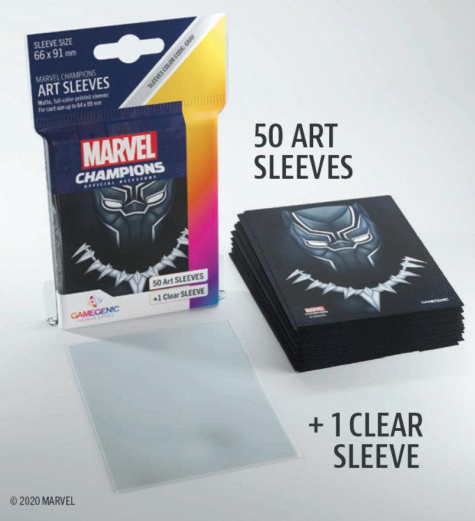 VR-85301 Gamegenic Marvel Champions Art Sleeves - Black Panther (66mm x 91mm) (50 Sleeves) - Gamegenic - Titan Pop Culture