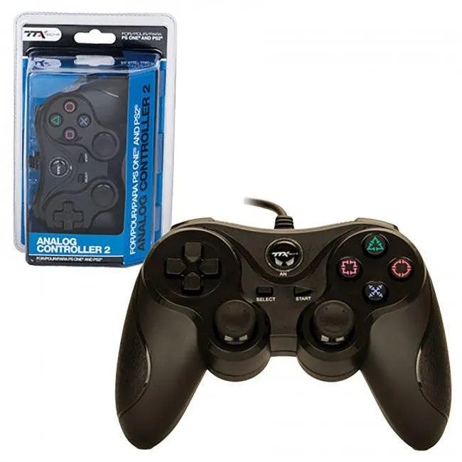 VR-85417 PS2 TTX Black Wired Controller - VR Distribution - Titan Pop Culture