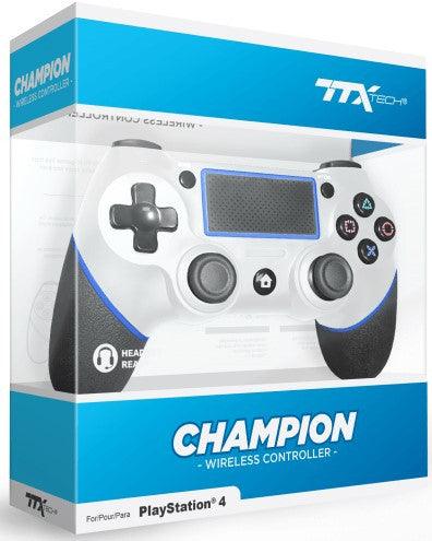 VR-85693 PS4 TTX Tech Champion Wireless Controller - White - VR Distribution - Titan Pop Culture