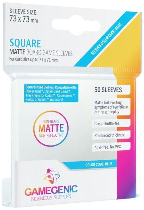 VR-85701 Gamegenic Matte Board Game Sleeves - Size Code BLUE - Square Sized (73mm x 73mm) (50 Sleeves Per Pack) - Gamegenic - Titan Pop Culture