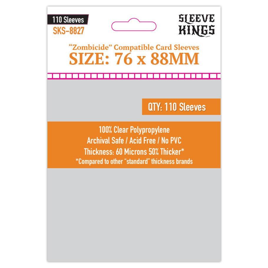 VR-85880 Sleeve Kings Board Game Sleeves "Zombicide Compatible (76mm x88mm) (110 Sleeves Per Pack) - Sleeve Kings - Titan Pop Culture