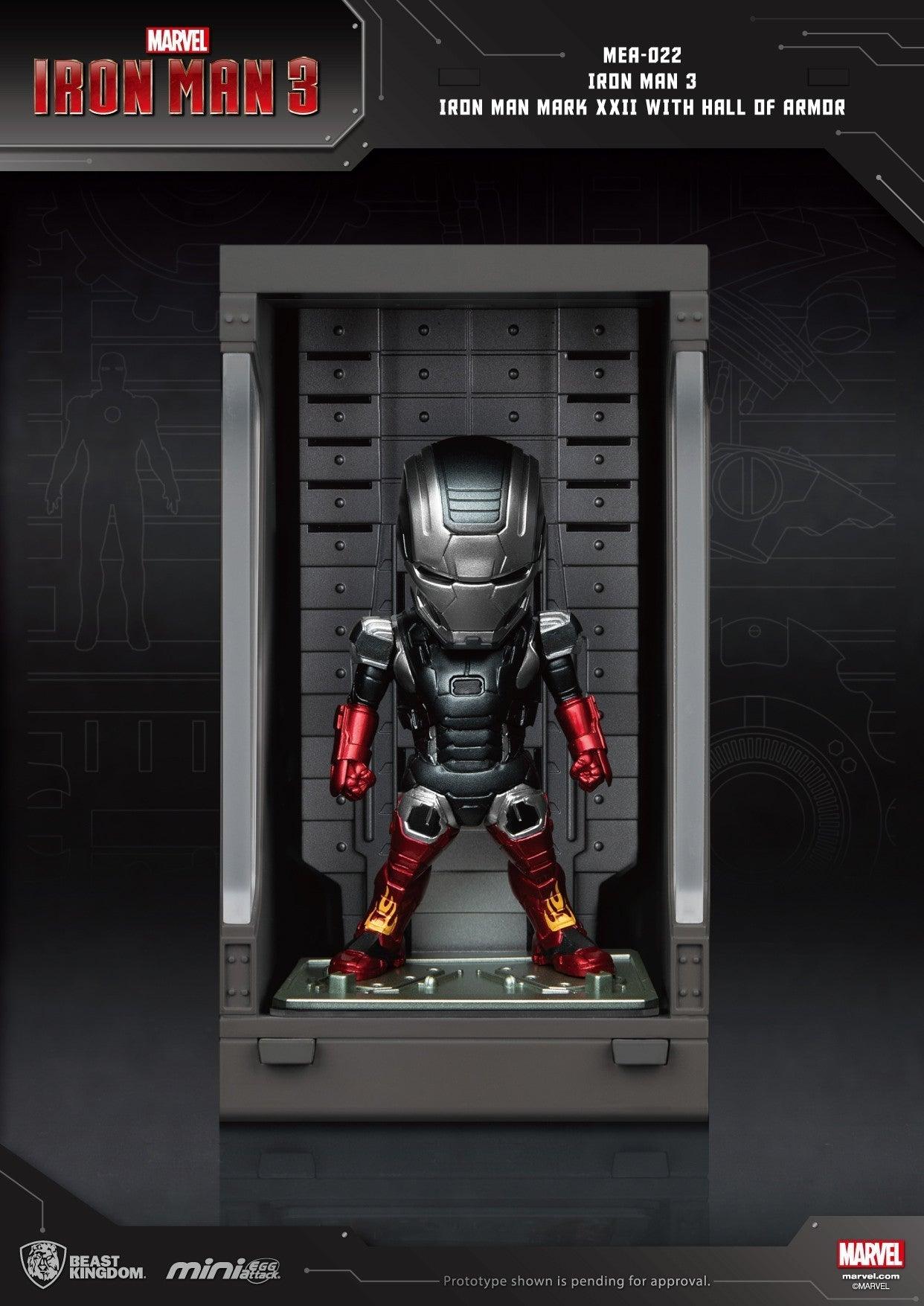 VR-85927 Beast Kingdom Mini Egg Attack Iron Man 3 Iron Man Mark XXII with Hall of Armor - Beast Kingdom - Titan Pop Culture