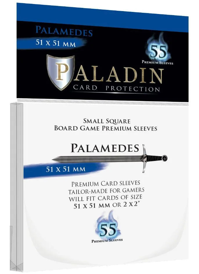 VR-90564 Paladin Premium Palamedes Clear Sleeves - (51 x 51 mm) (100 Sleeves Per Pack) - Paladin - Titan Pop Culture