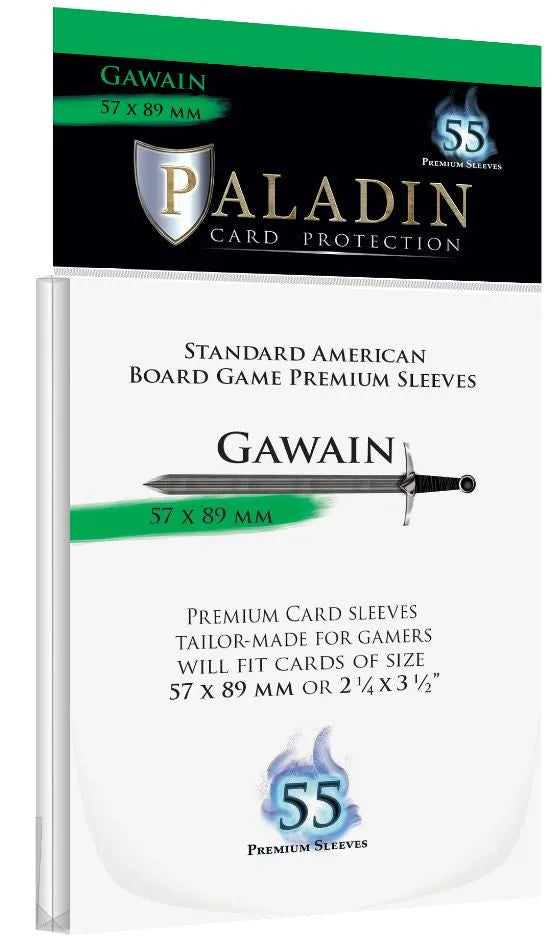 VR-90565 Paladin Premium Gawain Clear Sleeves - (57 x 89 mm) (100 Sleeves Per Pack) - Paladin - Titan Pop Culture