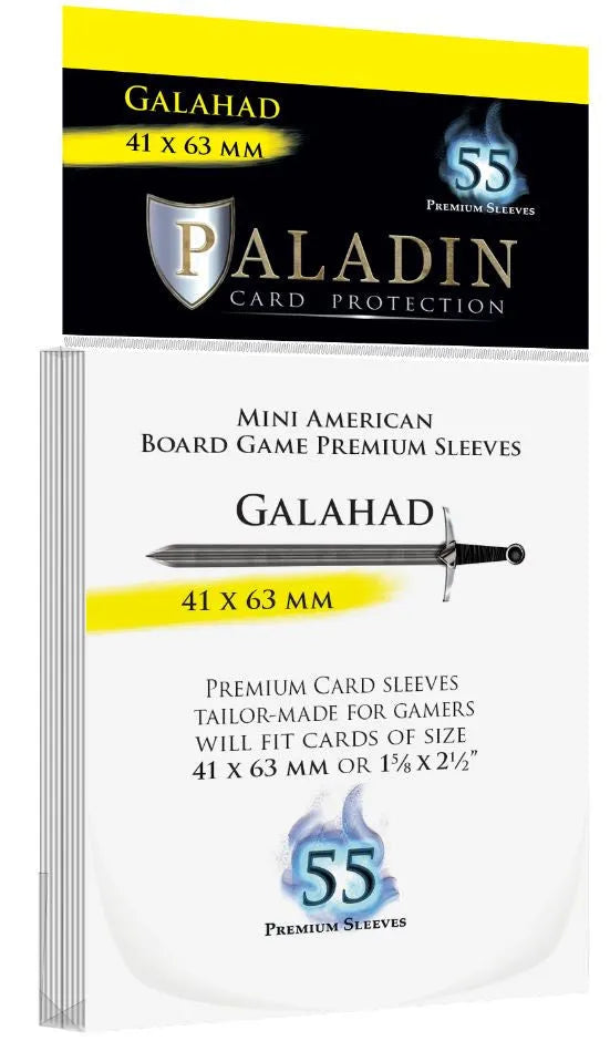 VR-90569 Paladin Premium Galahad Clear Sleeves - (41 x 63 mm) (100 Sleeves Per Pack) - Paladin - Titan Pop Culture