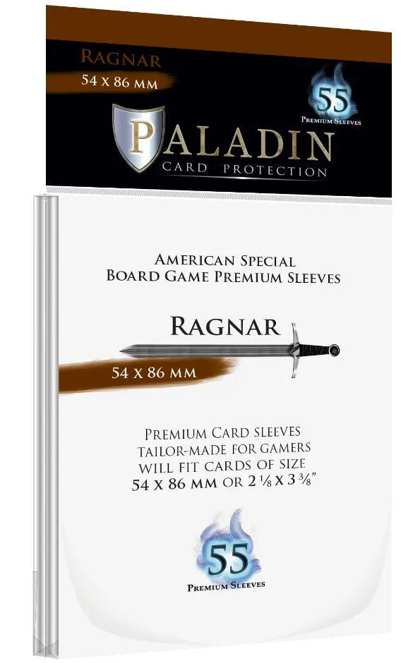 VR-90572 Paladin Premium Ragnar Clear Sleeves - (54 x 86 mm) (100 Sleeves Per Pack) - Paladin - Titan Pop Culture