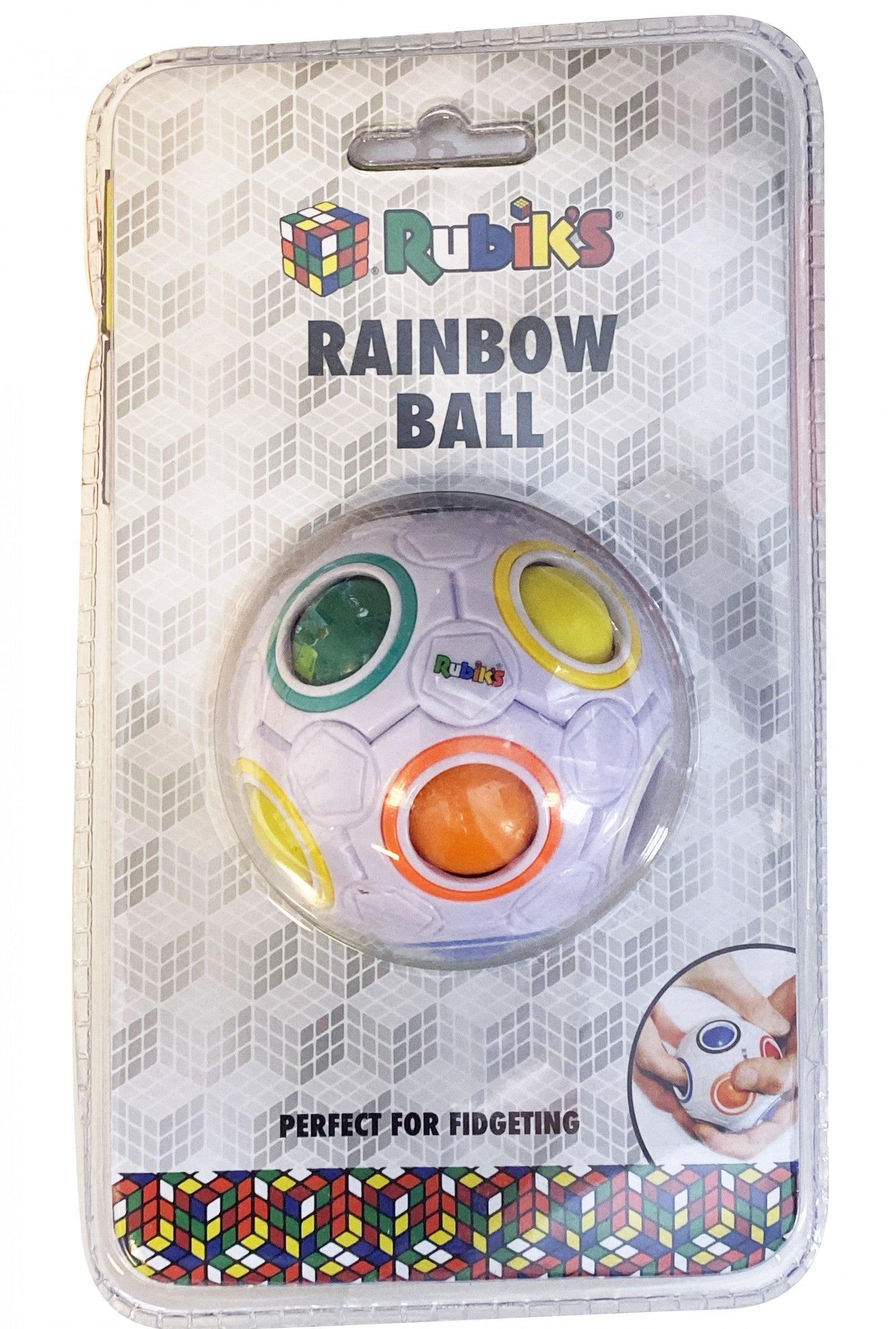 VR-91389 Rubiks Rainbow Ball (White) - Rubiks - Titan Pop Culture