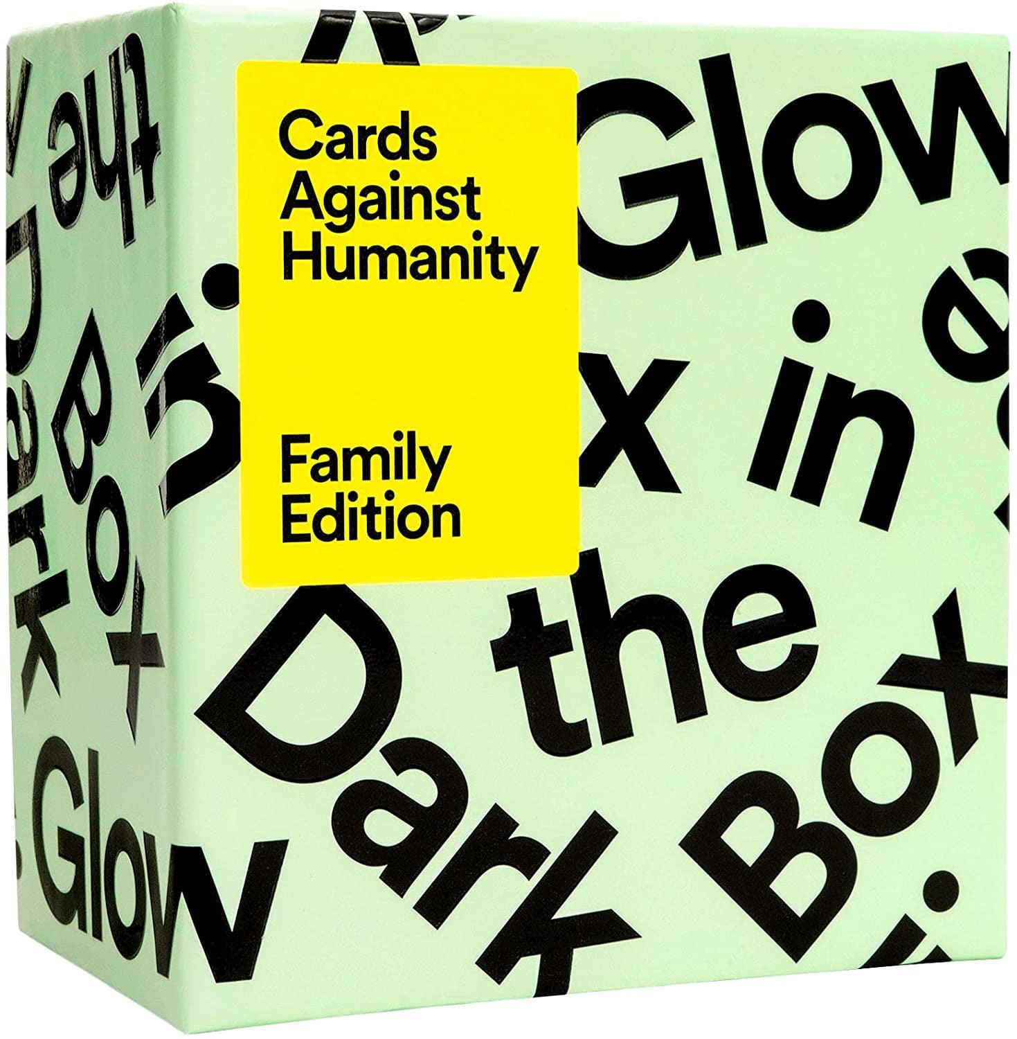 VR-91428 Cards Against Humanity Family Edition First Expansion Glow In The Dark Box (Do not sell on online marketplaces) - Cards Against Humanity - Titan Pop Culture