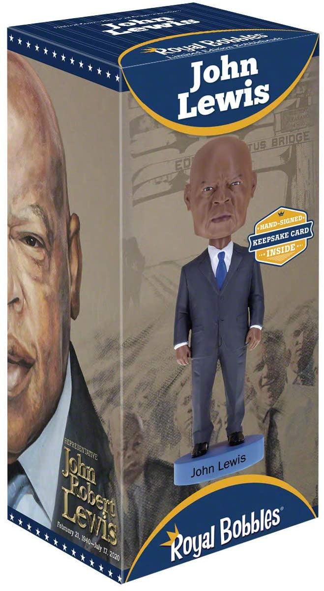 VR-91654 Bobblehead John Lewis (Includes Artist Autographed Collector Card) - Royal Bobbles - Titan Pop Culture