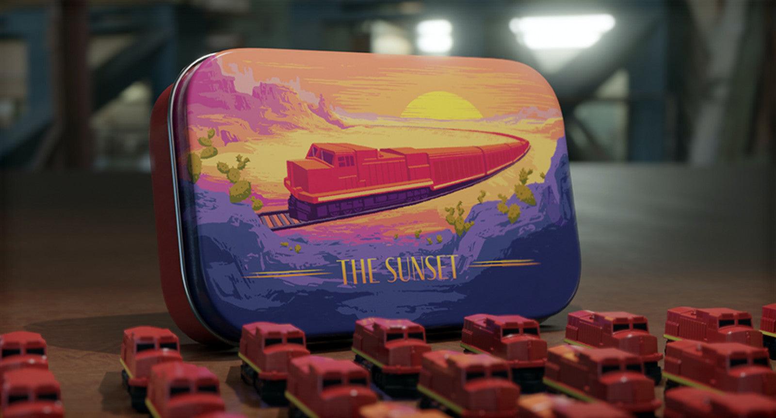 VR-92335 Deluxe Board Game Train Sets - The Sunset - Little Plastic Train - Titan Pop Culture
