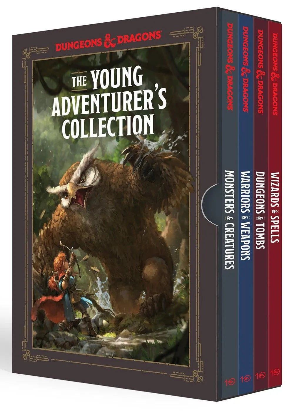 VR-92505 D&D Dungeons & Dragons the Young Adventurers Collection (Monsters & Creatures, Warriors & Weapons, Dungeons & Tombs, and Wizards & Spells: Dungeons and Dragons - Penguin Random House - Titan Pop Culture