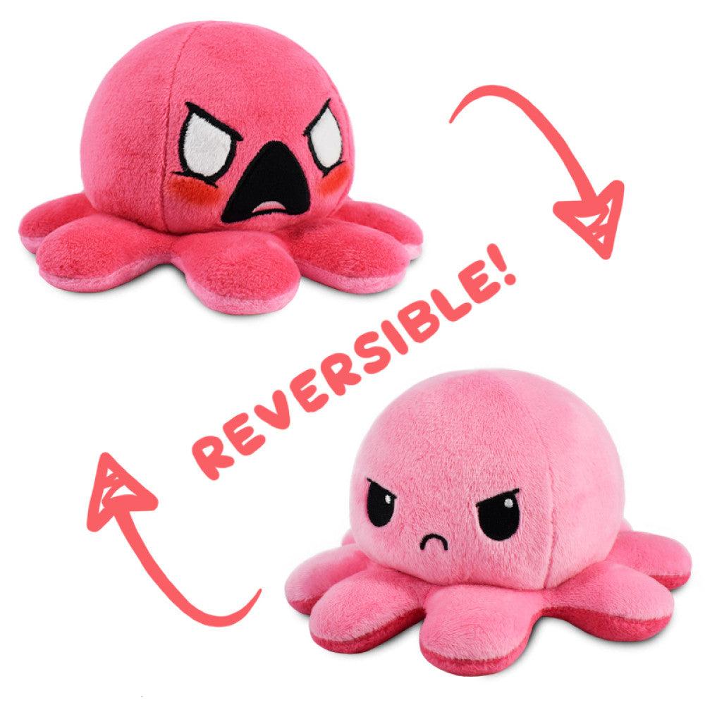 VR-93604 Reversible Plushie - Octopus Angry/Furious - Tee Turtle - Titan Pop Culture