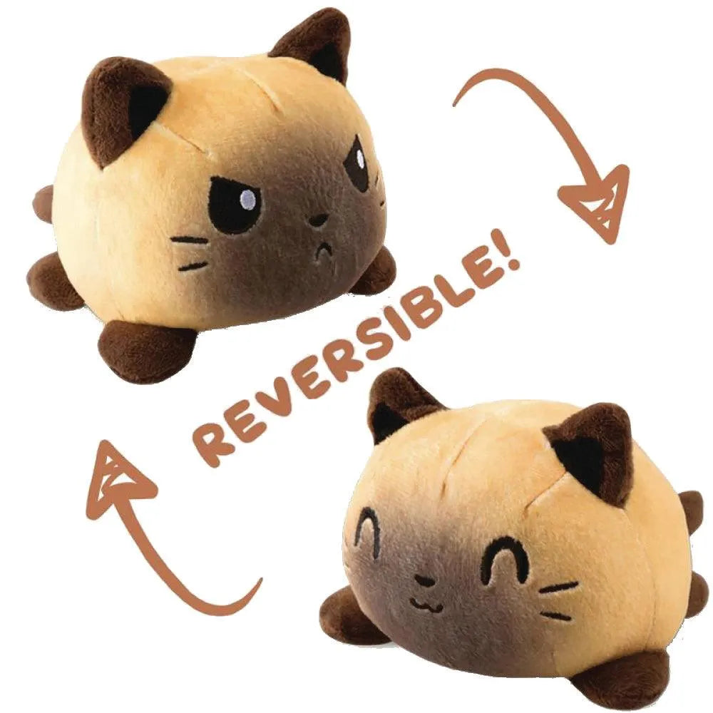 VR-93690 Reversible Plushie - Siamese Cat - Tee Turtle - Titan Pop Culture