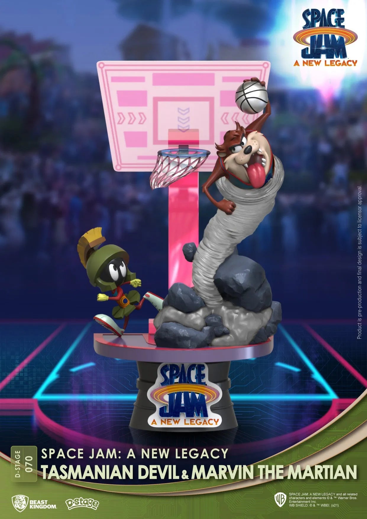Beast Kingdom D Stage Space Jam a New Legacy Tasmanian Devil & Marvin the Martian