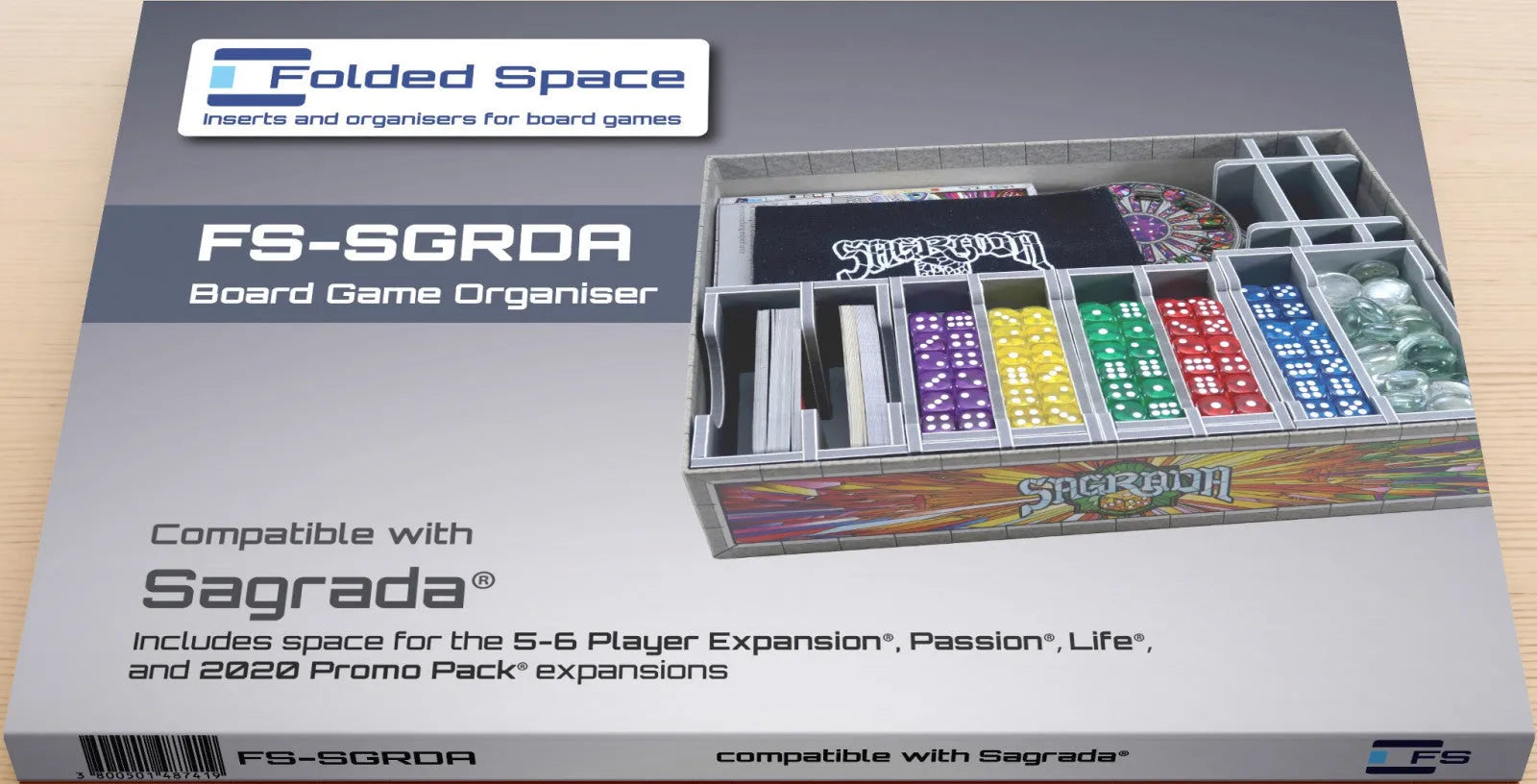 VR-95019 Folded Space Game Inserts - Sagrada - Folded Space - Titan Pop Culture