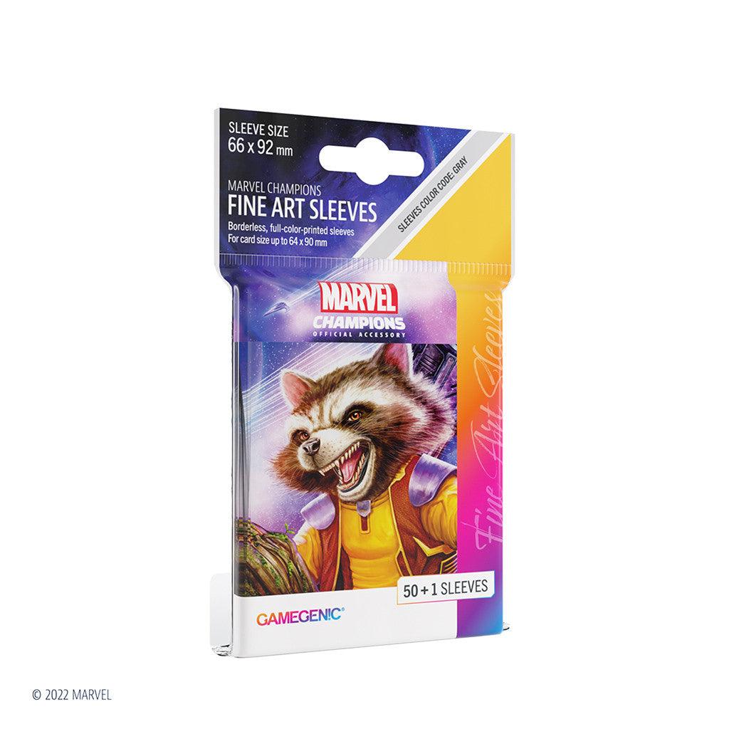 VR-99447 Gamegenic Marvel Champions FINE ART Sleeves Rocket Raccoon - Gamegenic - Titan Pop Culture